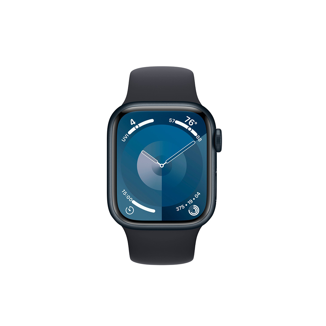 Apple Watch Series 9 (GPS) 41mm Midnight Aluminum Case with Midnight Sport Band Apple Watch Series 9 (GPS) 41mm Midnight Aluminum Case with Midnight Sport Band